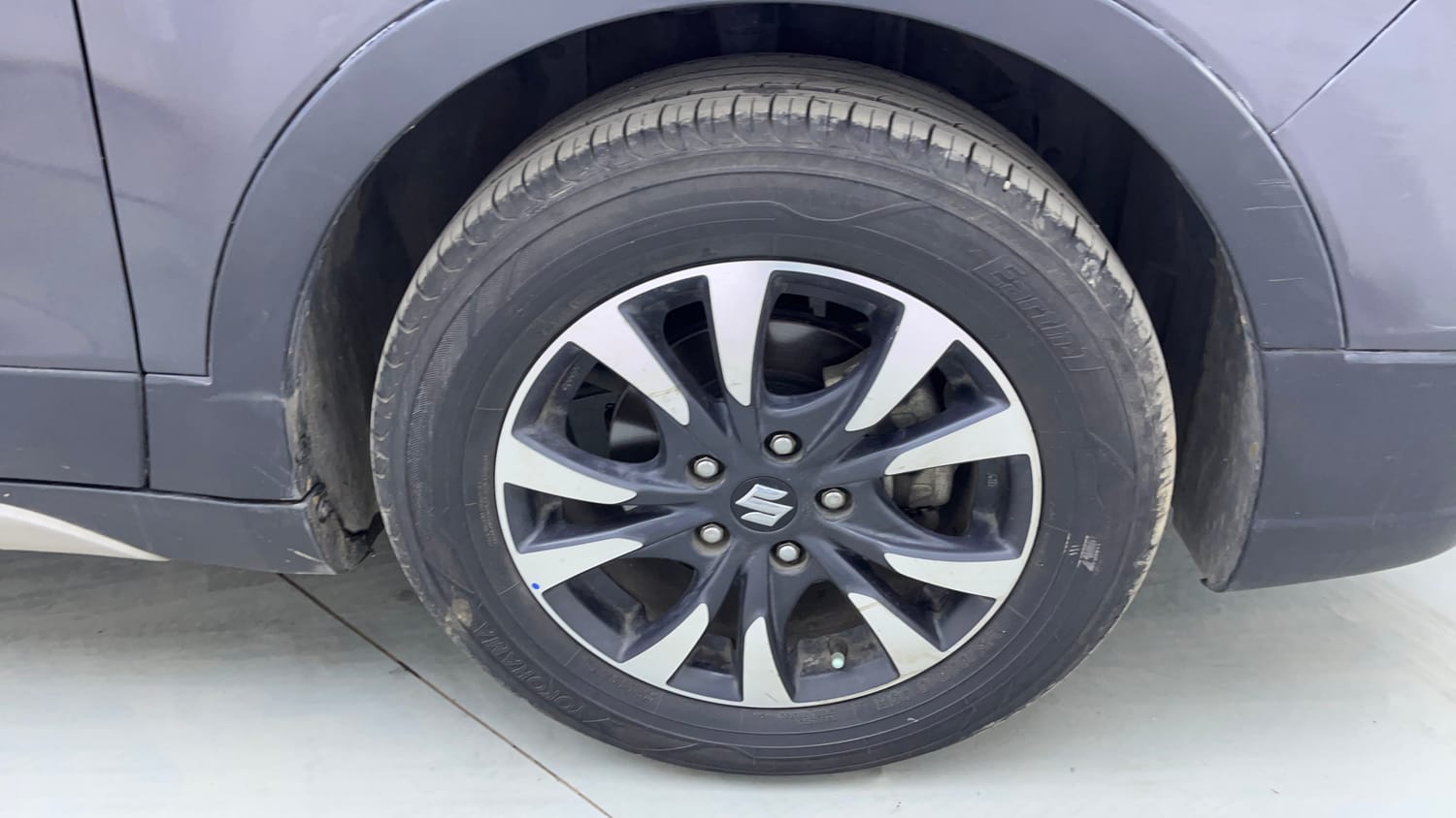 Used 2019 Maruti Suzuki S-Cross Zeta 1.3 Diesel Manual tyres RIGHT FRONT TYRE RIM VIEW