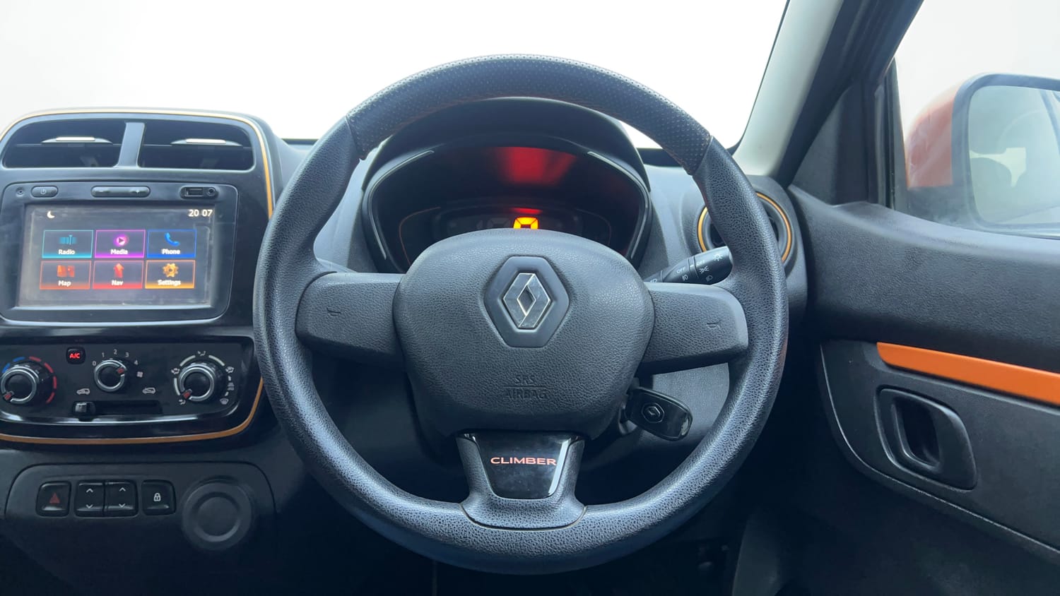 Used 2018 Renault Kwid CLIMBER 1.0 Petrol Manual interior STEERING VIEW