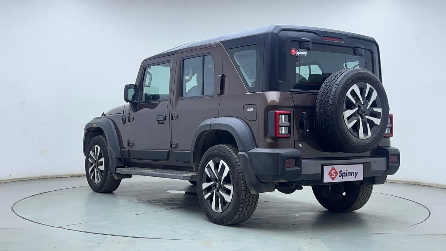 Used 2024 Mahindra Thar Roxx AX7 L Diesel AT 2WD Diesel Automatic exterior LEFT REAR CORNER VIEW