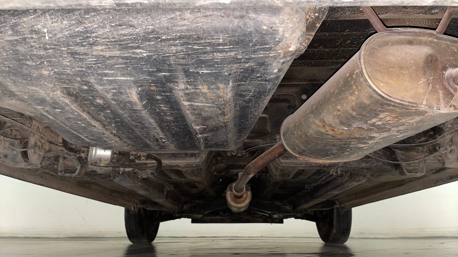 Used 2012 Maruti Suzuki A-Star Vxi (ABS) AT Petrol Automatic extra REAR UNDERBODY VIEW (TAKEN FROM REAR)