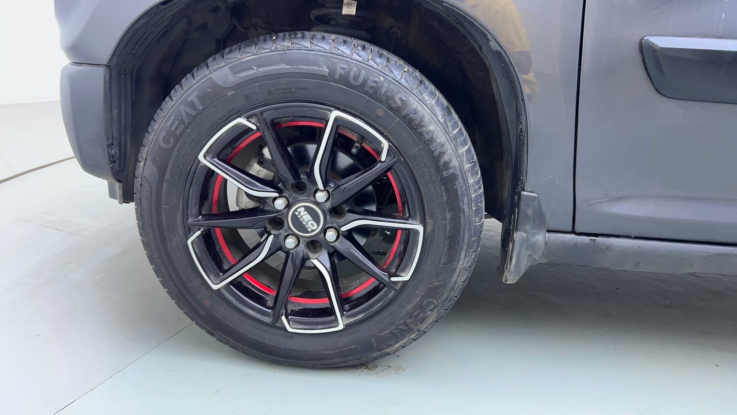 Used 2026 Maruti Suzuki S-Presso VXi Plus (O) AMT Petrol Automatic tyres LEFT FRONT TYRE RIM VIEW