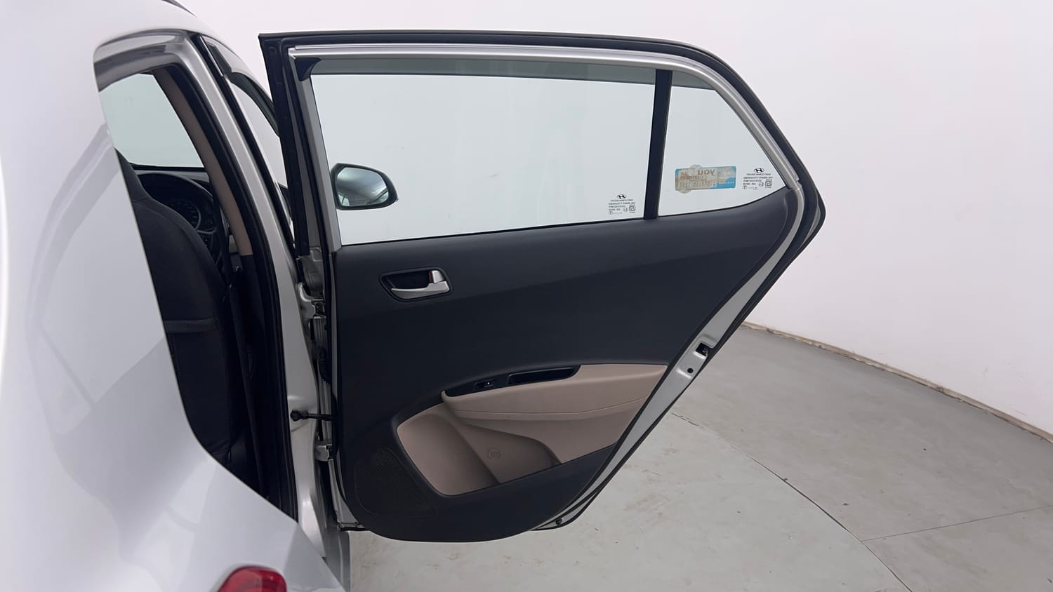 Used 2018 Hyundai Grand i10 Sportz 1.2 Kappa VTVT Petrol Manual interior RIGHT REAR DOOR OPEN VIEW