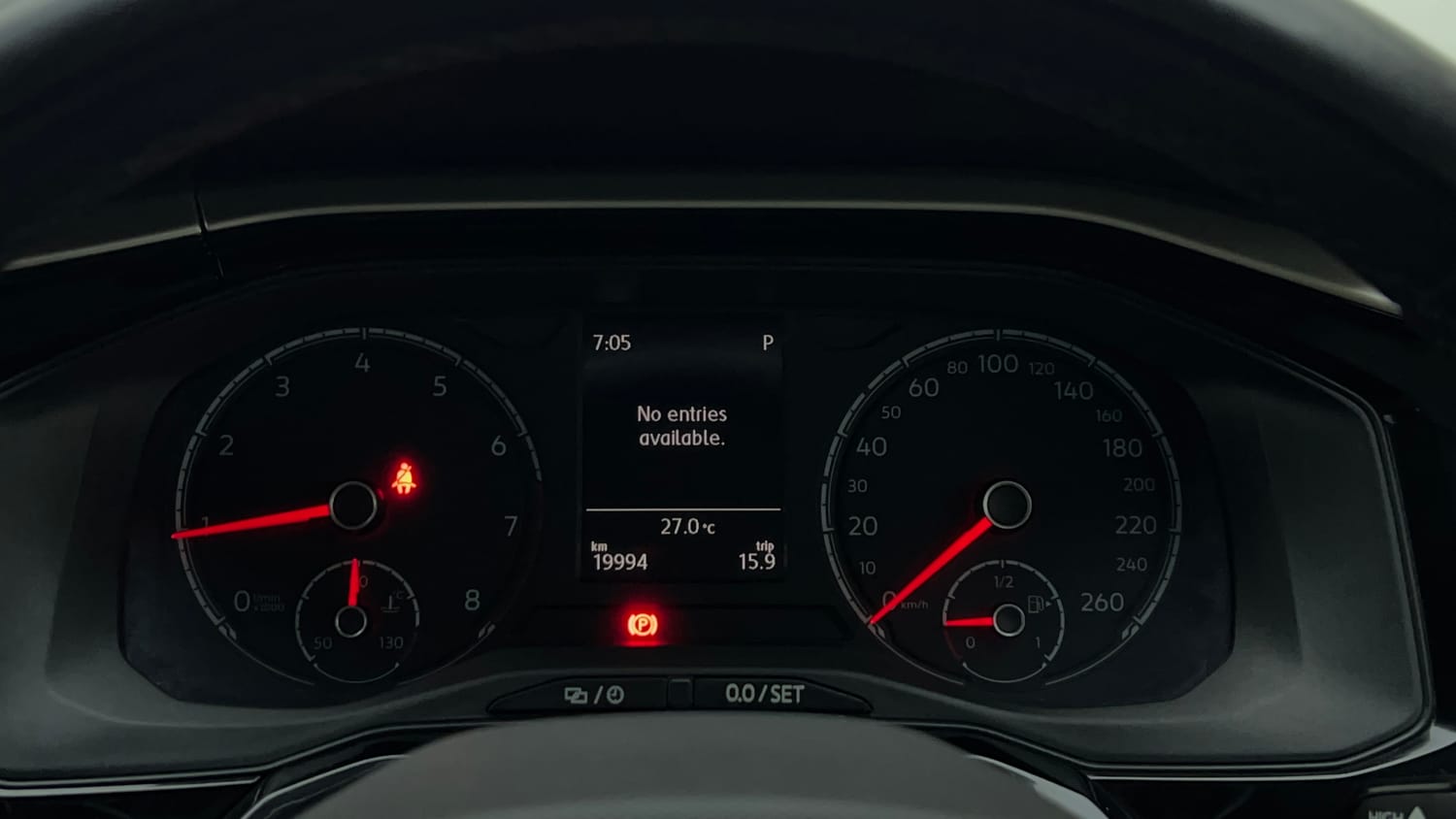 Used 2023 Volkswagen Virtus Highline 1.0 TSI AT Petrol Automatic interior CLUSTERMETER VIEW