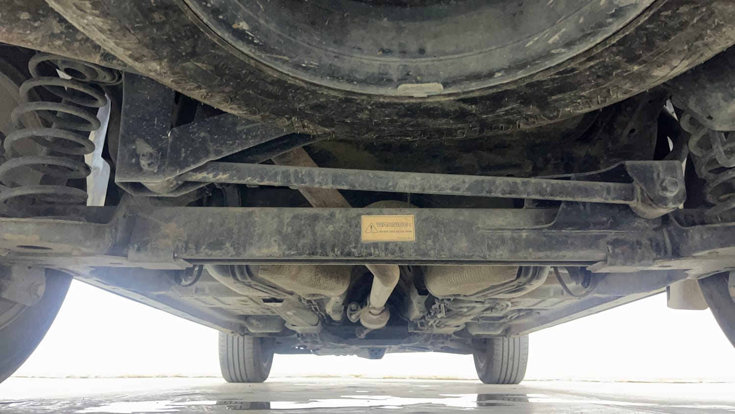 Used 2023 Tata Harrier XZ Plus Dark Edition Diesel Manual extra REAR UNDERBODY VIEW (TAKEN FROM REAR)