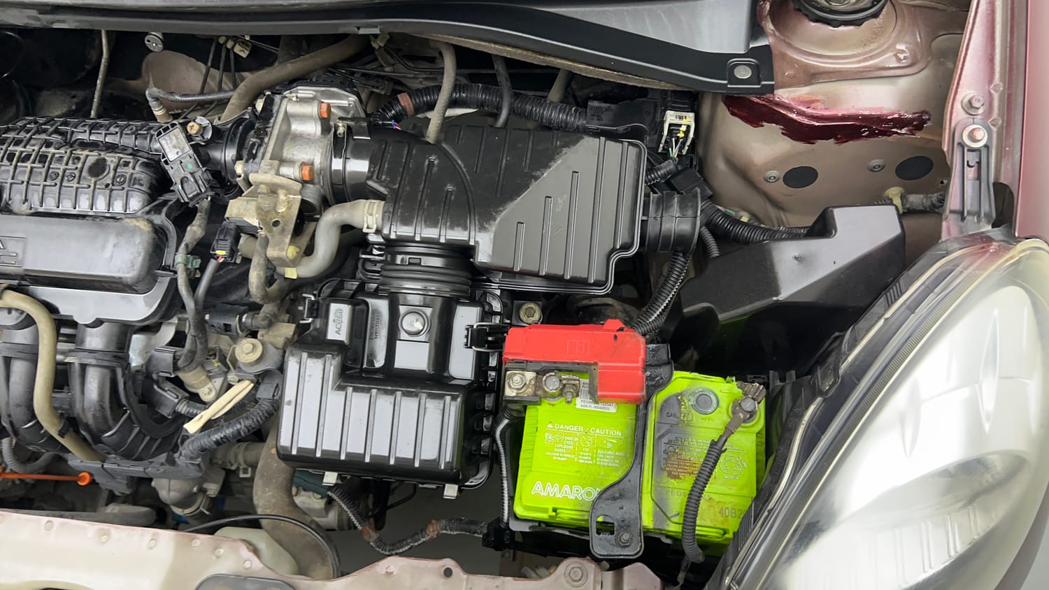 Used 2015 Honda Amaze 1.2 S i-VTEC Petrol Manual engine ENGINE LEFT SIDE VIEW