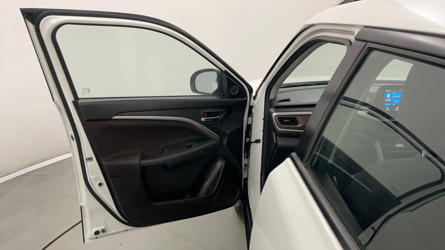 Used 2022 Maruti Suzuki Brezza ZXi Plus AT Petrol Automatic interior LEFT FRONT DOOR OPEN VIEW