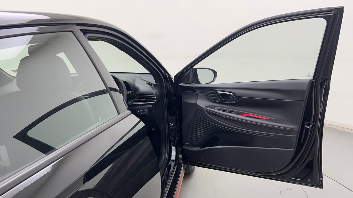 Used 2026 Hyundai i20 N Line N8 1.0 Turbo DCT Petrol Automatic interior RIGHT FRONT DOOR OPEN VIEW
