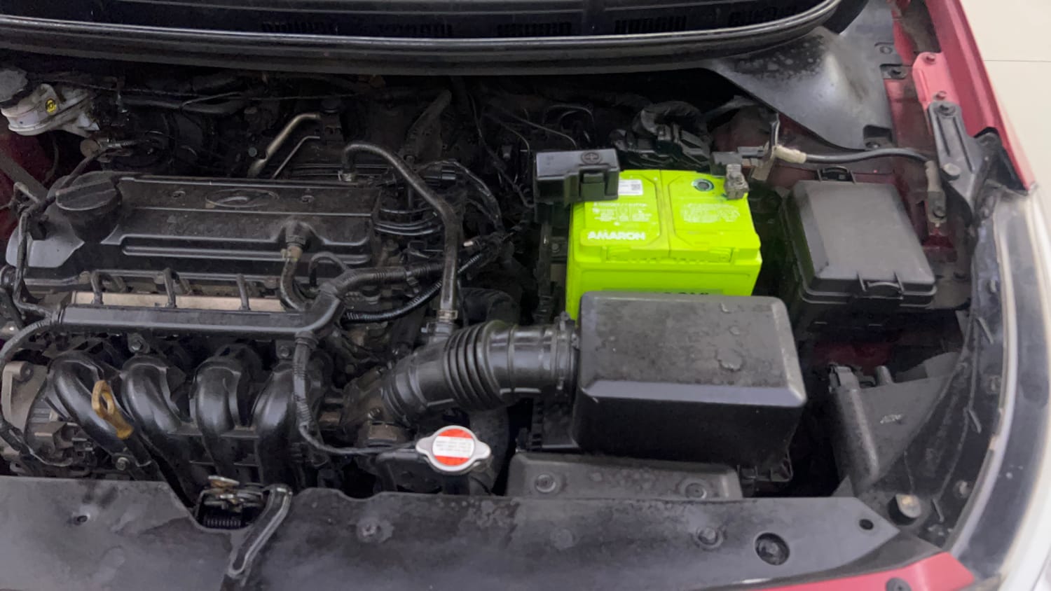 Used 2017 Hyundai Elite i20 Asta 1.2 Dual Tone Petrol Manual engine ENGINE LEFT SIDE VIEW