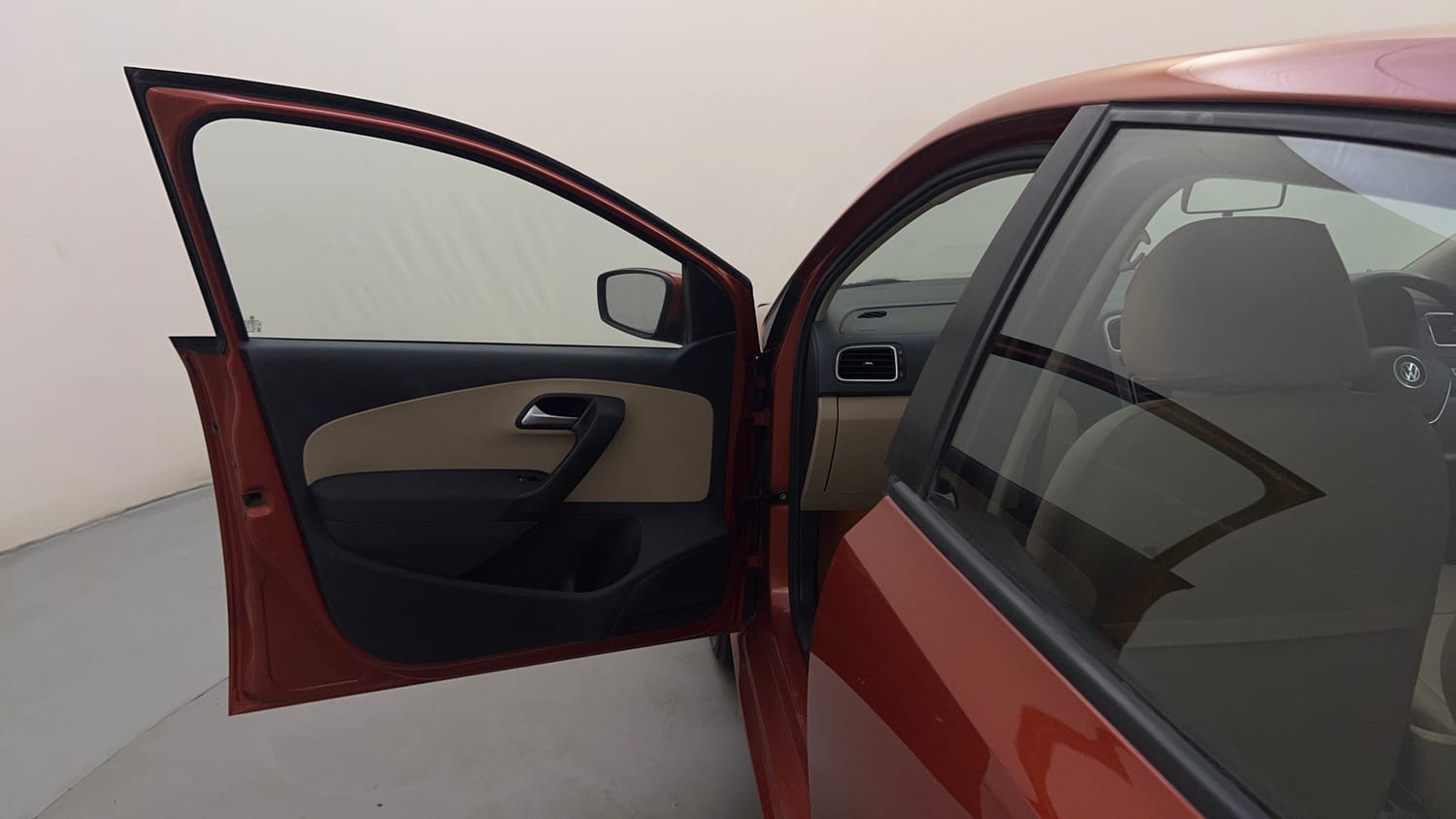 Used 2014 Volkswagen Polo Highline1.2L (P) Petrol Manual interior LEFT FRONT DOOR OPEN VIEW