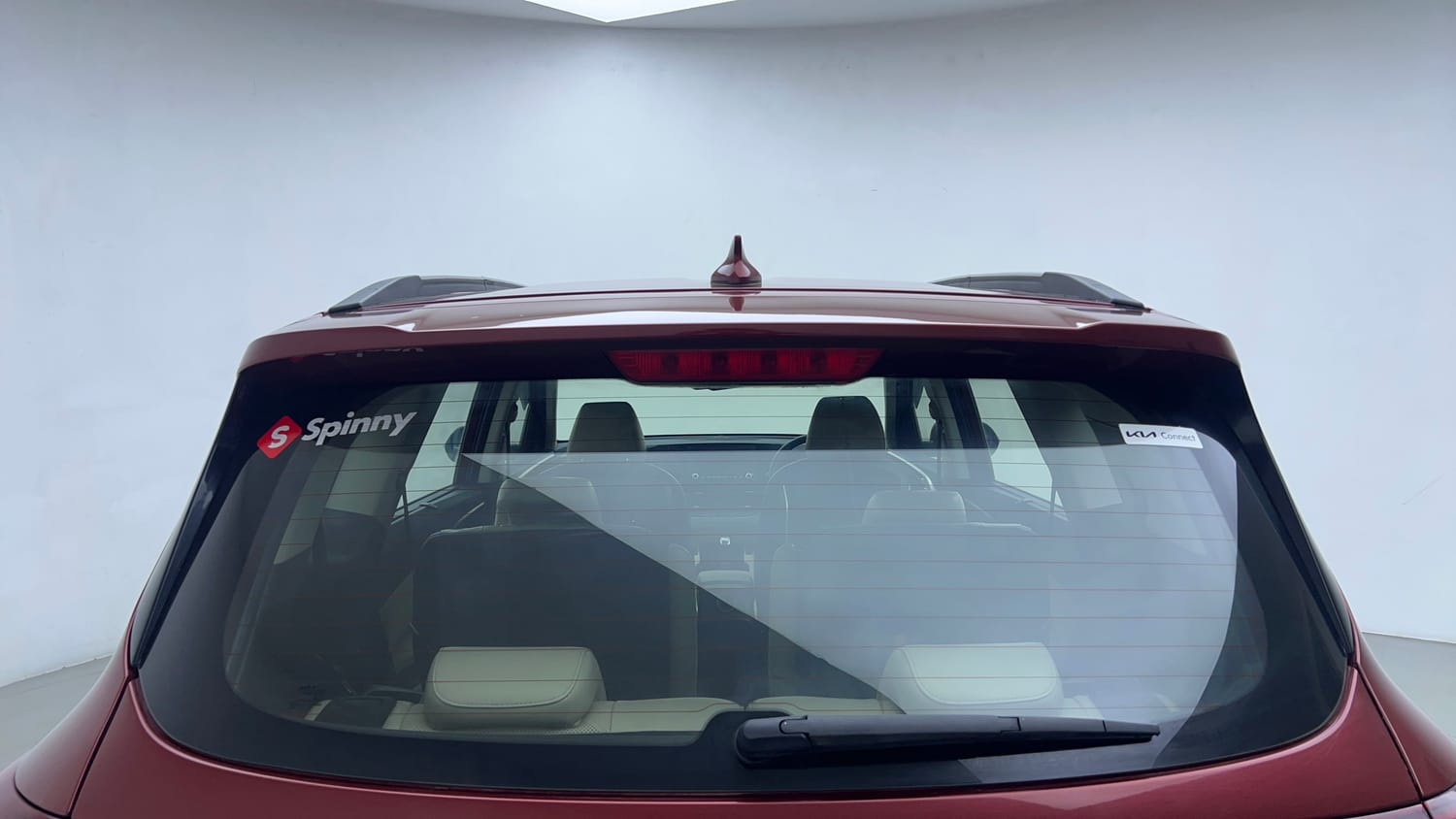 Used 2022 Kia Carens Luxury Plus 1.4 Petrol 6 STR Petrol Manual exterior BACK WINDSHIELD VIEW