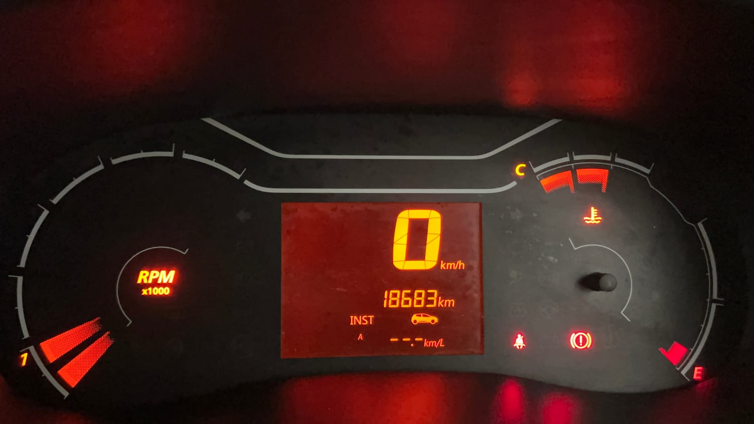 Used 2020 Renault Kwid RXL Petrol Manual interior CLUSTERMETER VIEW