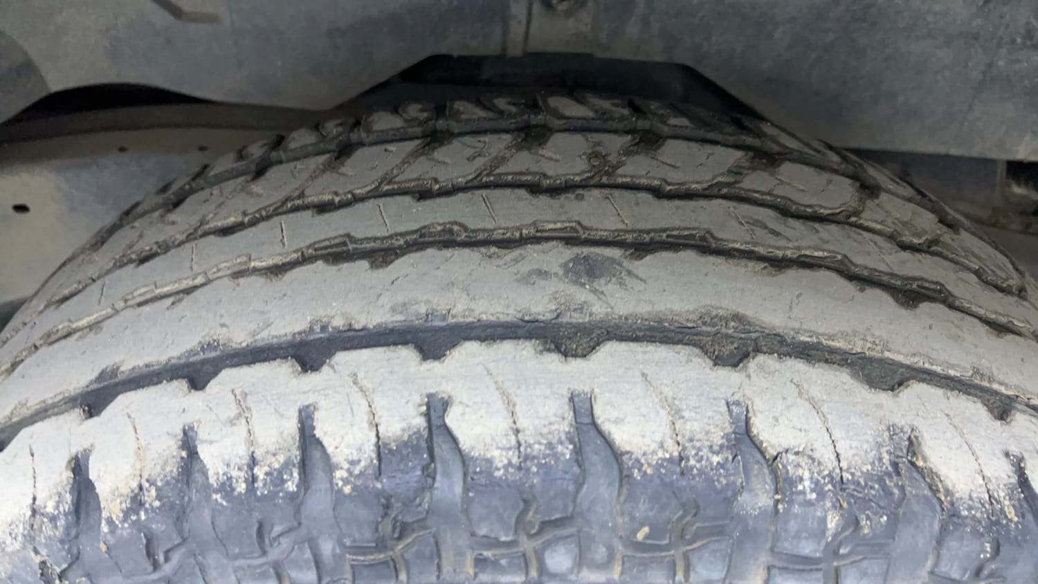 Used 2022 mahindra Thar LX Hard Top Diesel AT 4WD Diesel Automatic tyres LEFT REAR TYRE TREAD VIEW