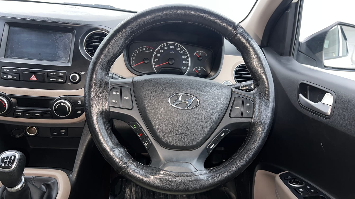 Used 2017 Hyundai Grand i10 Asta 1.2 Kappa VTVT Petrol Manual interior STEERING VIEW