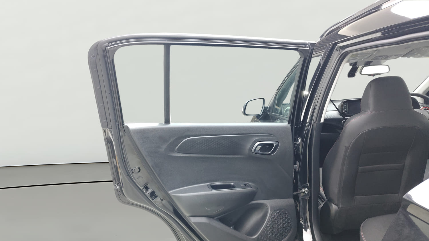 Used 2025 Hyundai Exter SX (O) Connect 1.2 AMT Knight Edition Petrol Automatic interior LEFT REAR DOOR OPEN VIEW