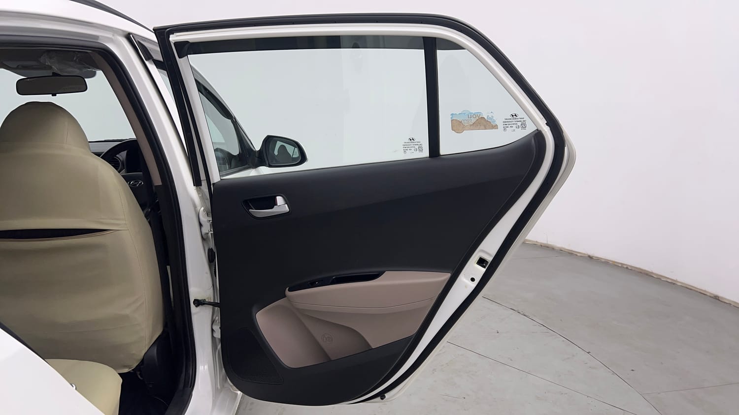 Used 2017 Hyundai Grand i10 Asta 1.2 Kappa VTVT Petrol Manual interior RIGHT REAR DOOR OPEN VIEW