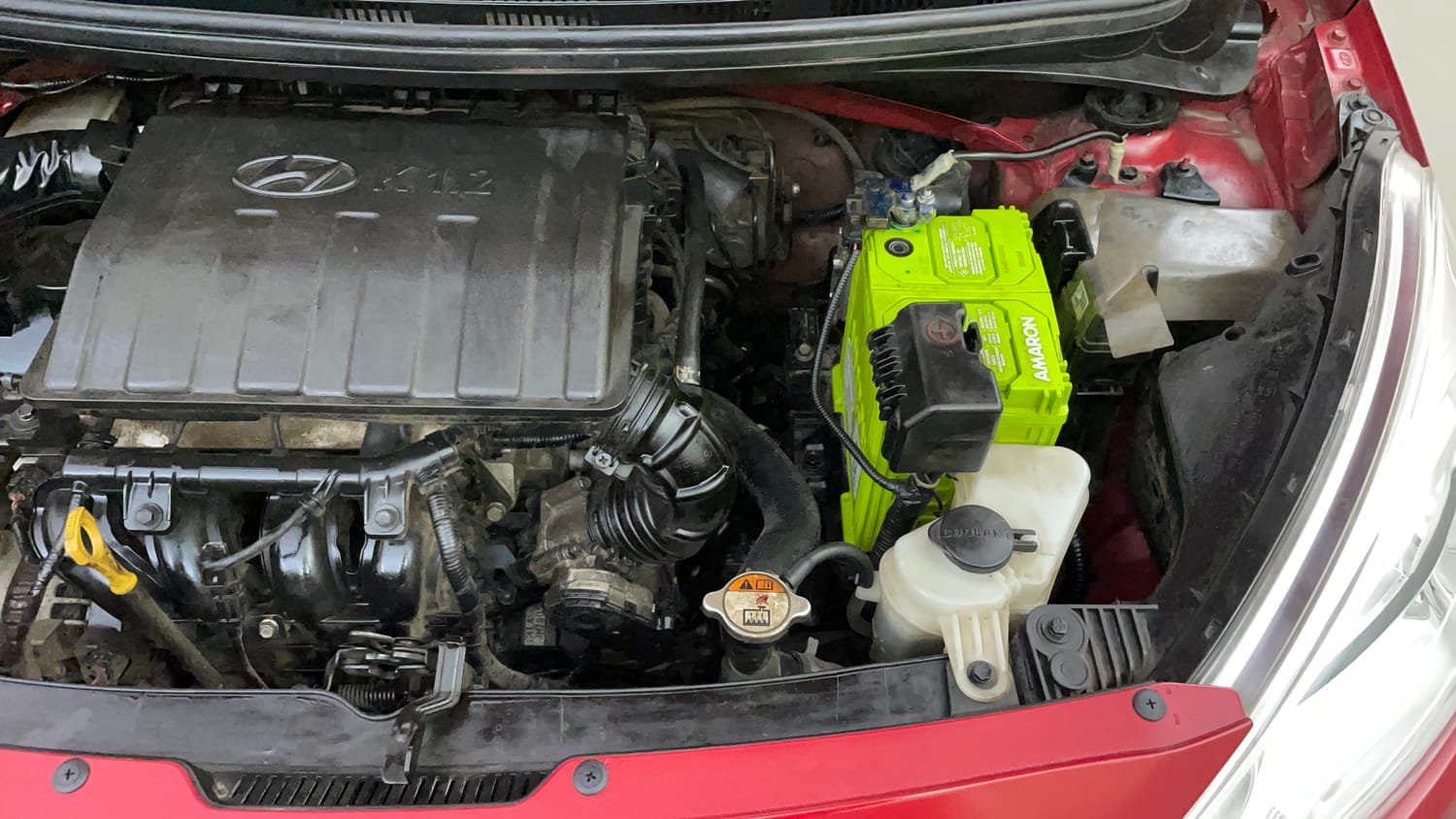 Used 2018 Hyundai Grand i10 Asta 1.2 Kappa VTVT Petrol Manual engine ENGINE LEFT SIDE VIEW