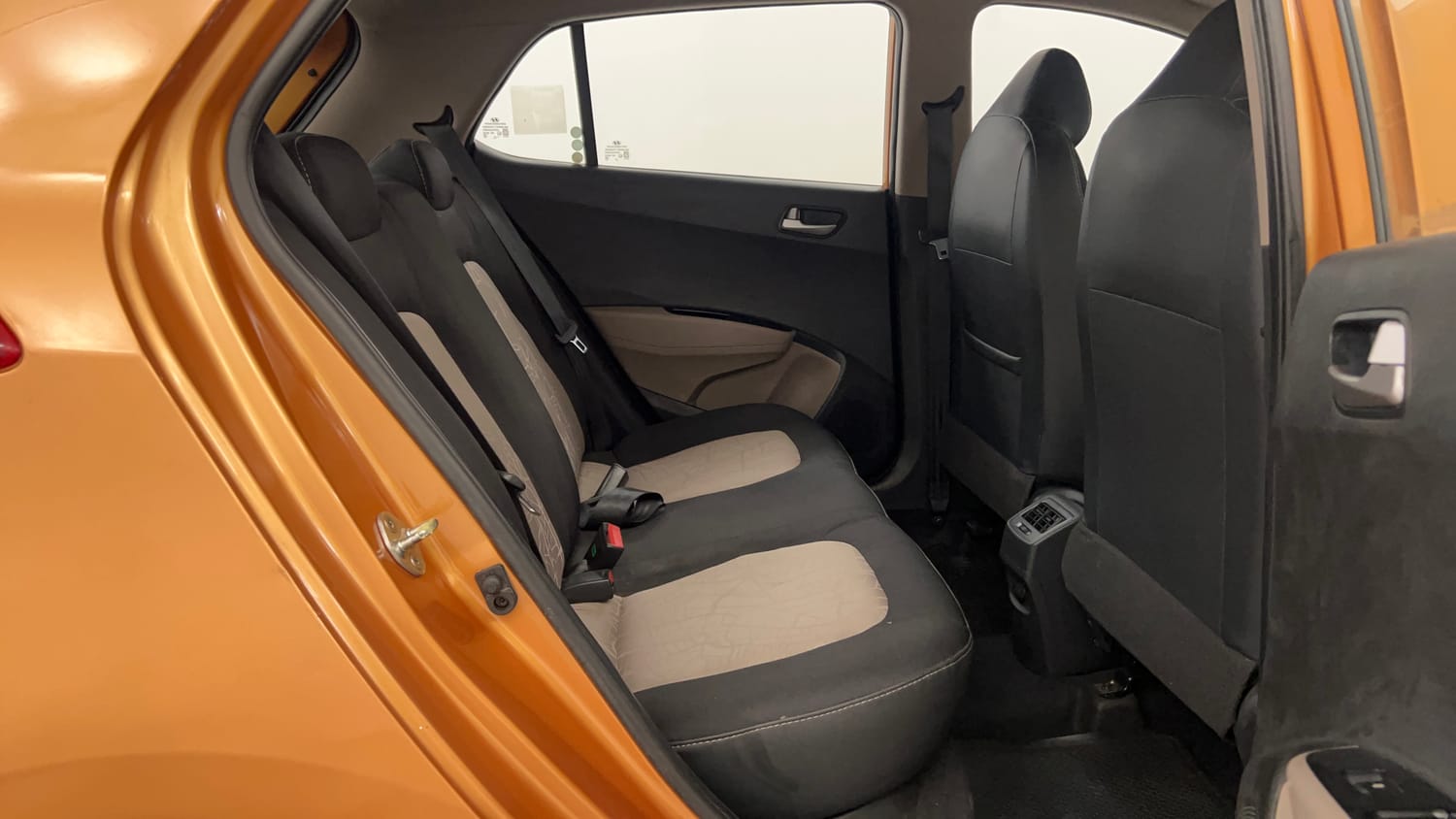 Used 2014 Hyundai Grand i10 Sportz 1.2 Kappa VTVT Petrol Manual interior RIGHT SIDE REAR DOOR CABIN VIEW