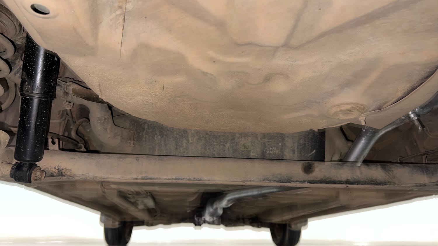 Used 2012 Hyundai i10 Sportz 1.2 Kappa2 Petrol Manual extra REAR UNDERBODY VIEW (TAKEN FROM REAR)