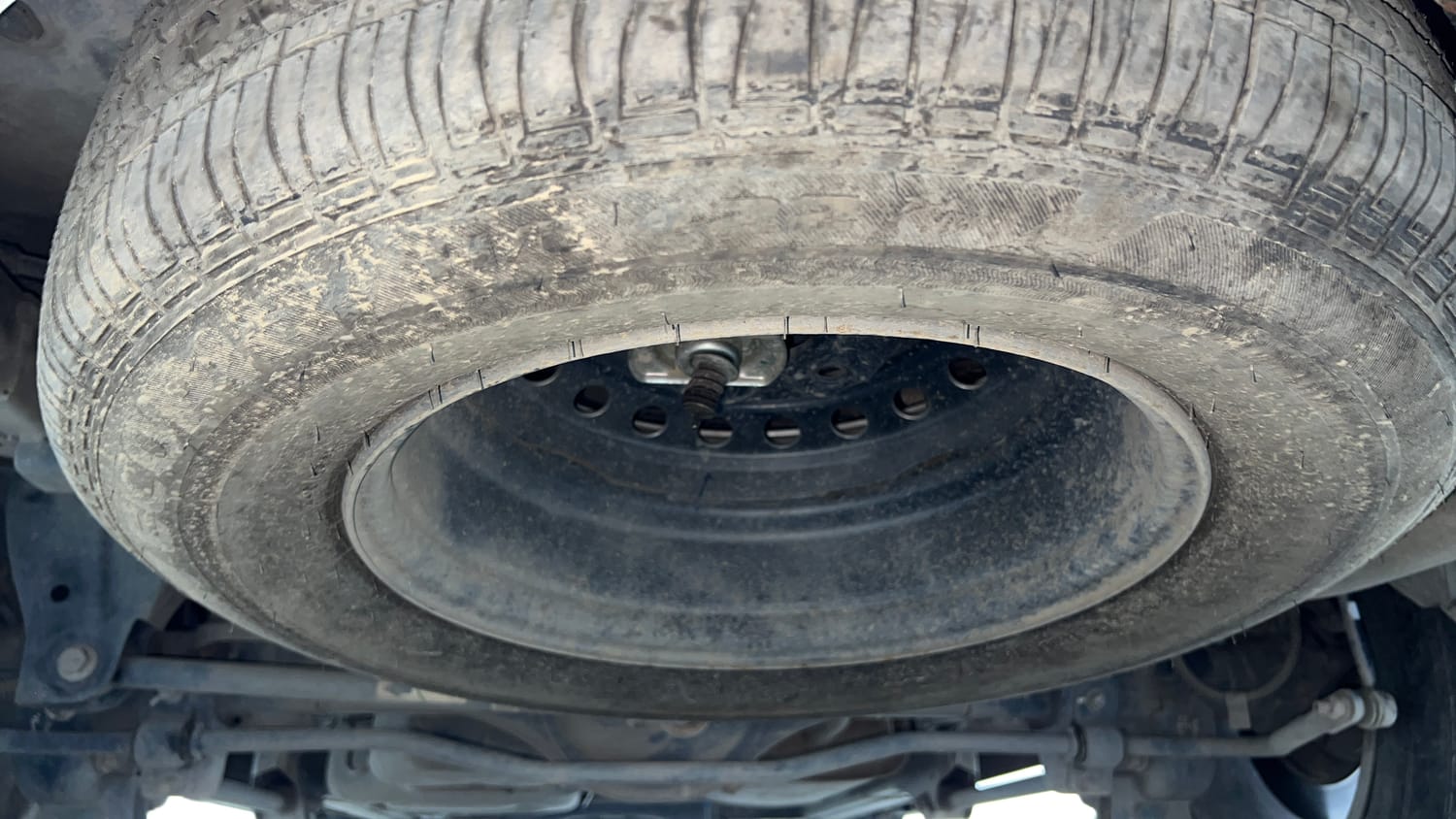 Used 2023 Mahindra Scorpio N Z8 L Petrol MT 7 STR Petrol Manual tyres SPARE TYRE VIEW