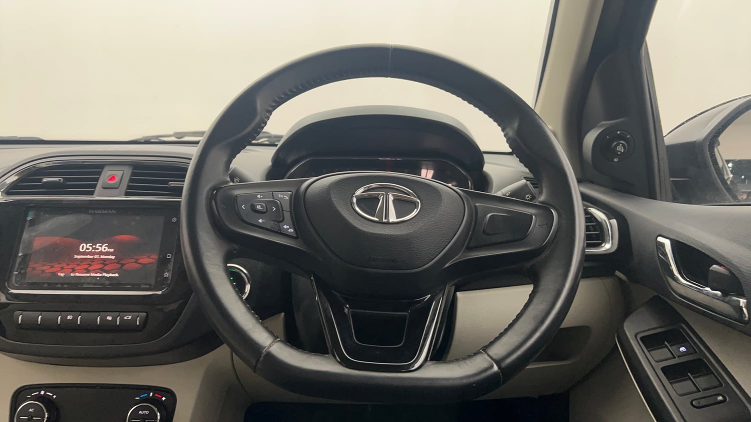 Used 2023 Tata Tigor XZA Plus Leatherette Pack Petrol Automatic interior STEERING VIEW