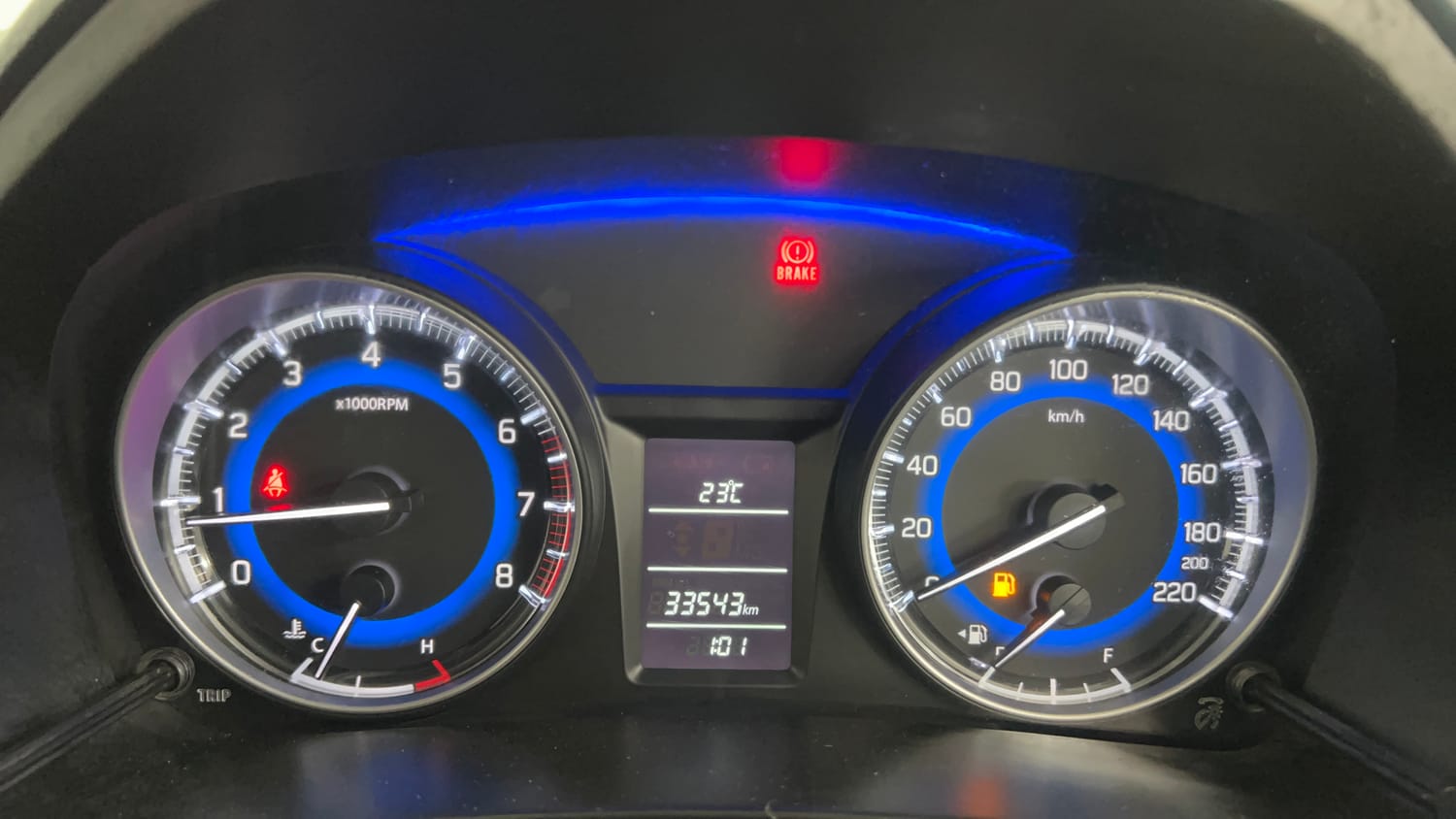 Used 2021 Maruti Suzuki Baleno Delta Petrol Manual interior CLUSTERMETER VIEW