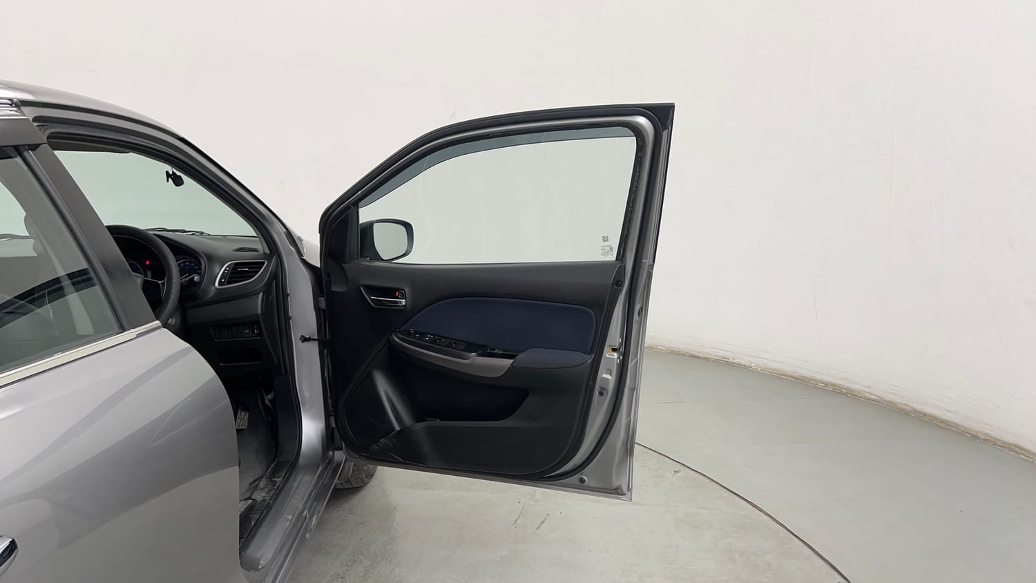 Used 2021 Maruti Suzuki Baleno Delta Petrol Manual interior RIGHT FRONT DOOR OPEN VIEW