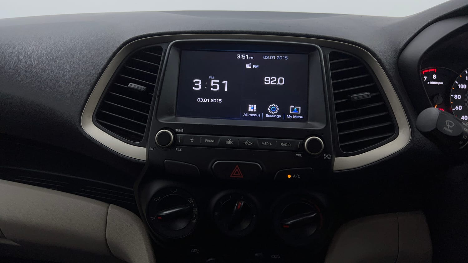 Used 2021 Hyundai Santro Sportz AMT Petrol Automatic interior MUSIC SYSTEM & AC CONTROL VIEW
