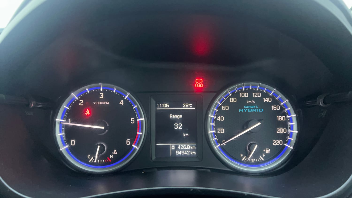 Used 2019 Maruti Suzuki S-Cross Zeta 1.3 Diesel Manual interior CLUSTERMETER VIEW