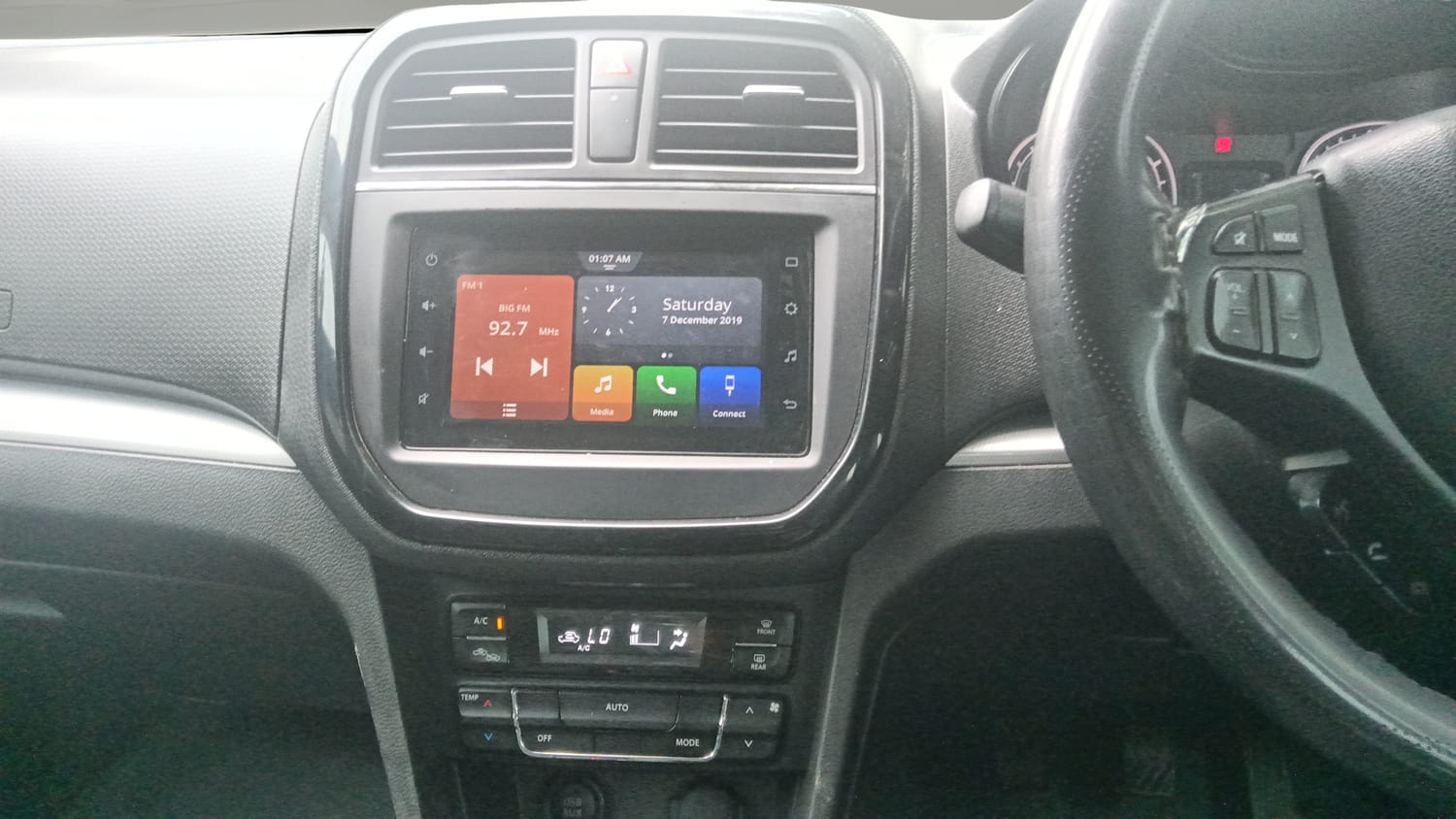 Used 2020 maruti-suzuki Vitara Brezza ZXi Plus Petrol Manual interior MUSIC SYSTEM & AC CONTROL VIEW
