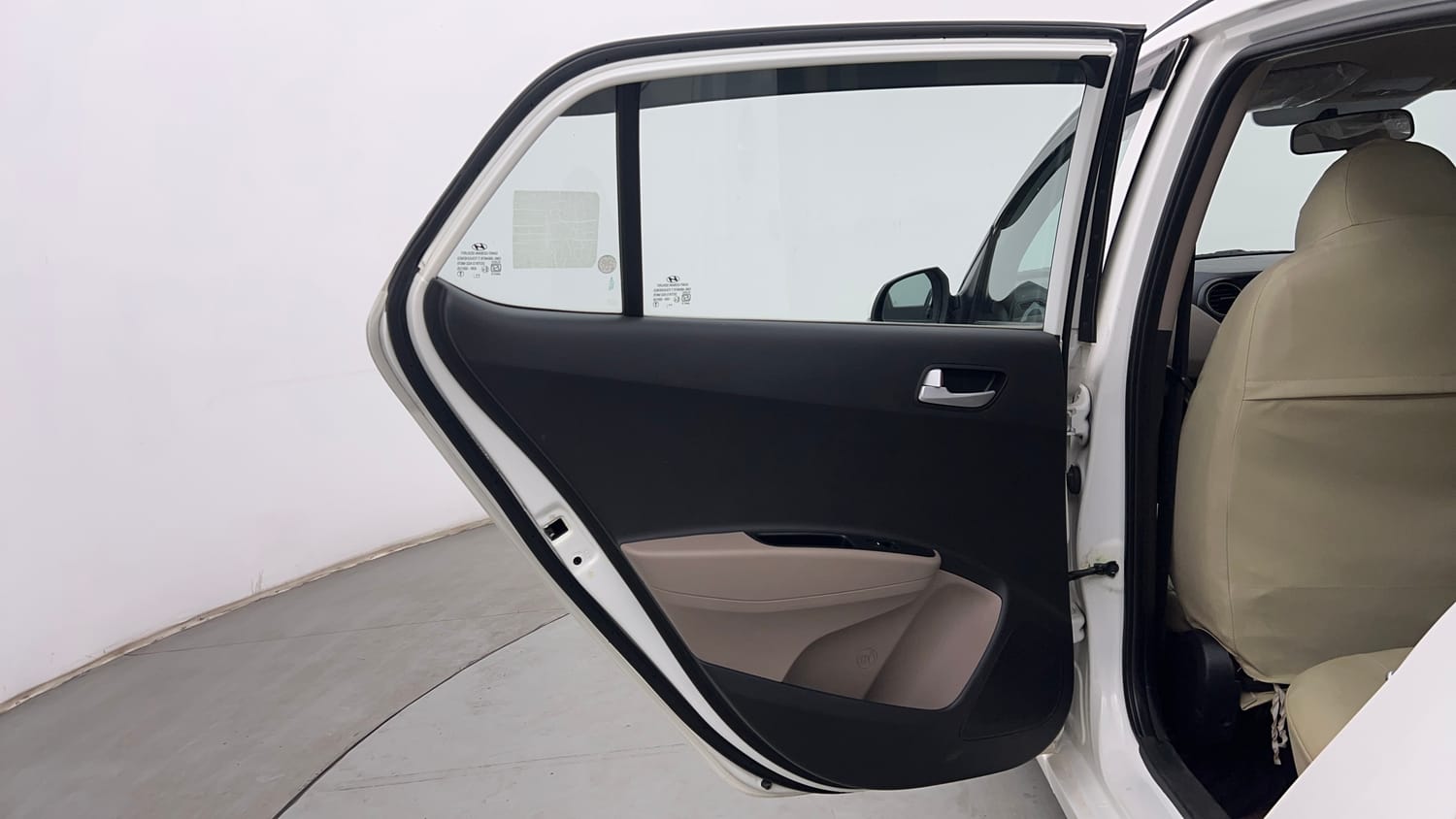 Used 2017 Hyundai Grand i10 Asta 1.2 Kappa VTVT Petrol Manual interior LEFT REAR DOOR OPEN VIEW