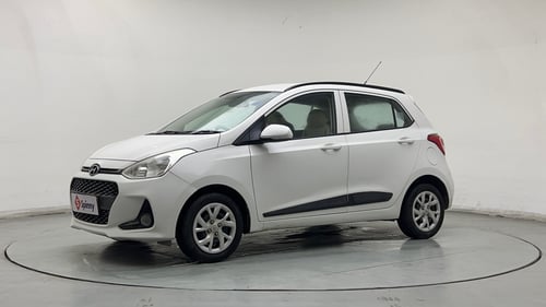 Used 2018 Hyundai Grand i10 Sportz 1.2 Kappa VTVT Petrol Manual exterior LEFT FRONT CORNER VIEW