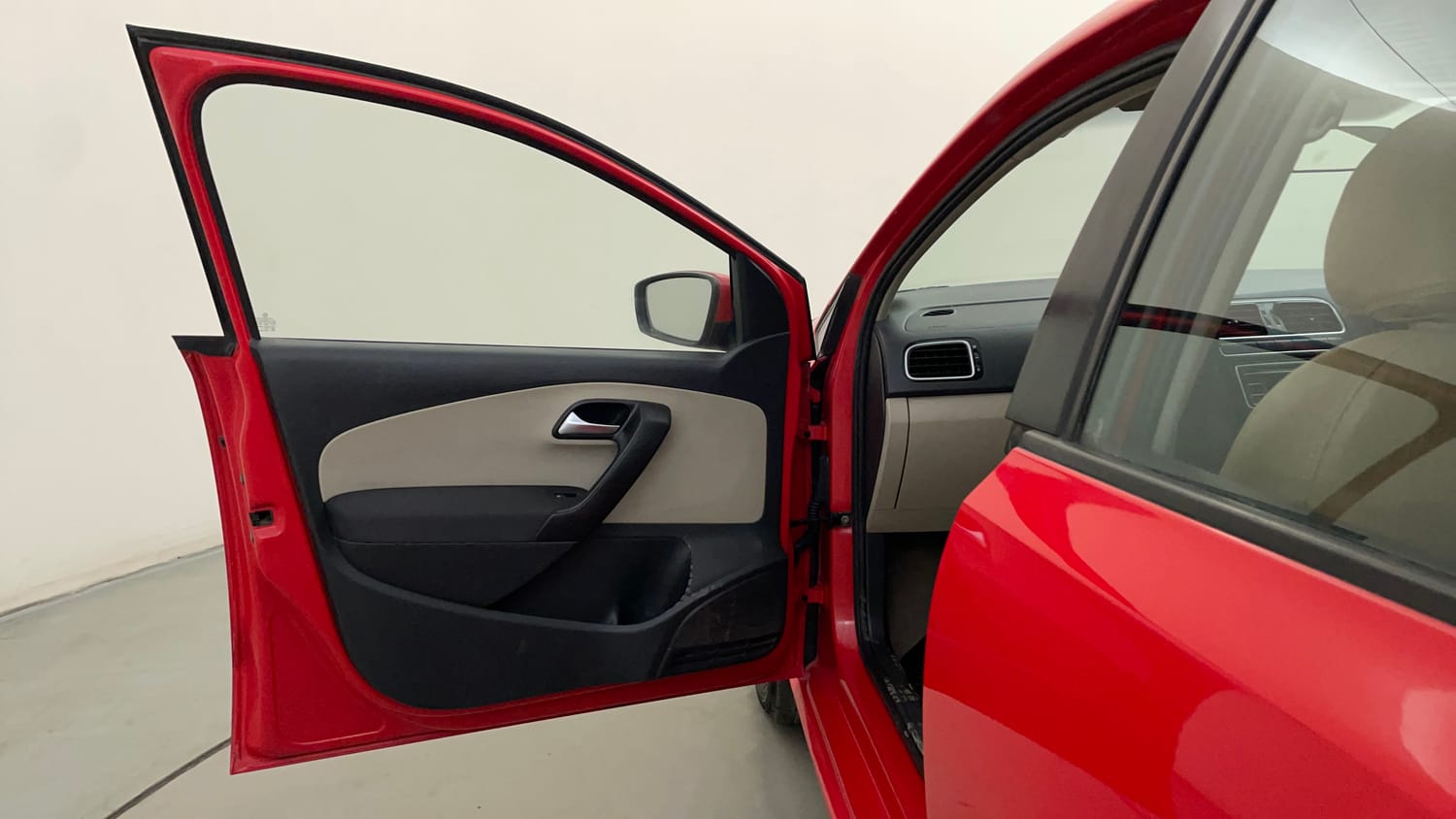 Used 2014 Volkswagen Polo Highline1.2L (P) Petrol Manual interior LEFT FRONT DOOR OPEN VIEW