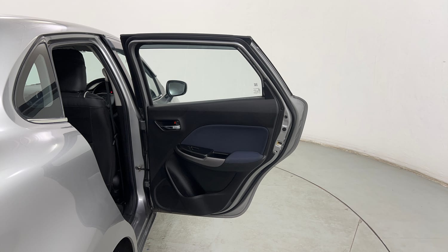 Used 2021 Maruti Suzuki Baleno Delta Petrol Manual interior RIGHT REAR DOOR OPEN VIEW