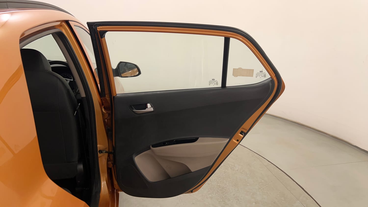 Used 2014 Hyundai Grand i10 Sportz 1.2 Kappa VTVT Petrol Manual interior RIGHT REAR DOOR OPEN VIEW
