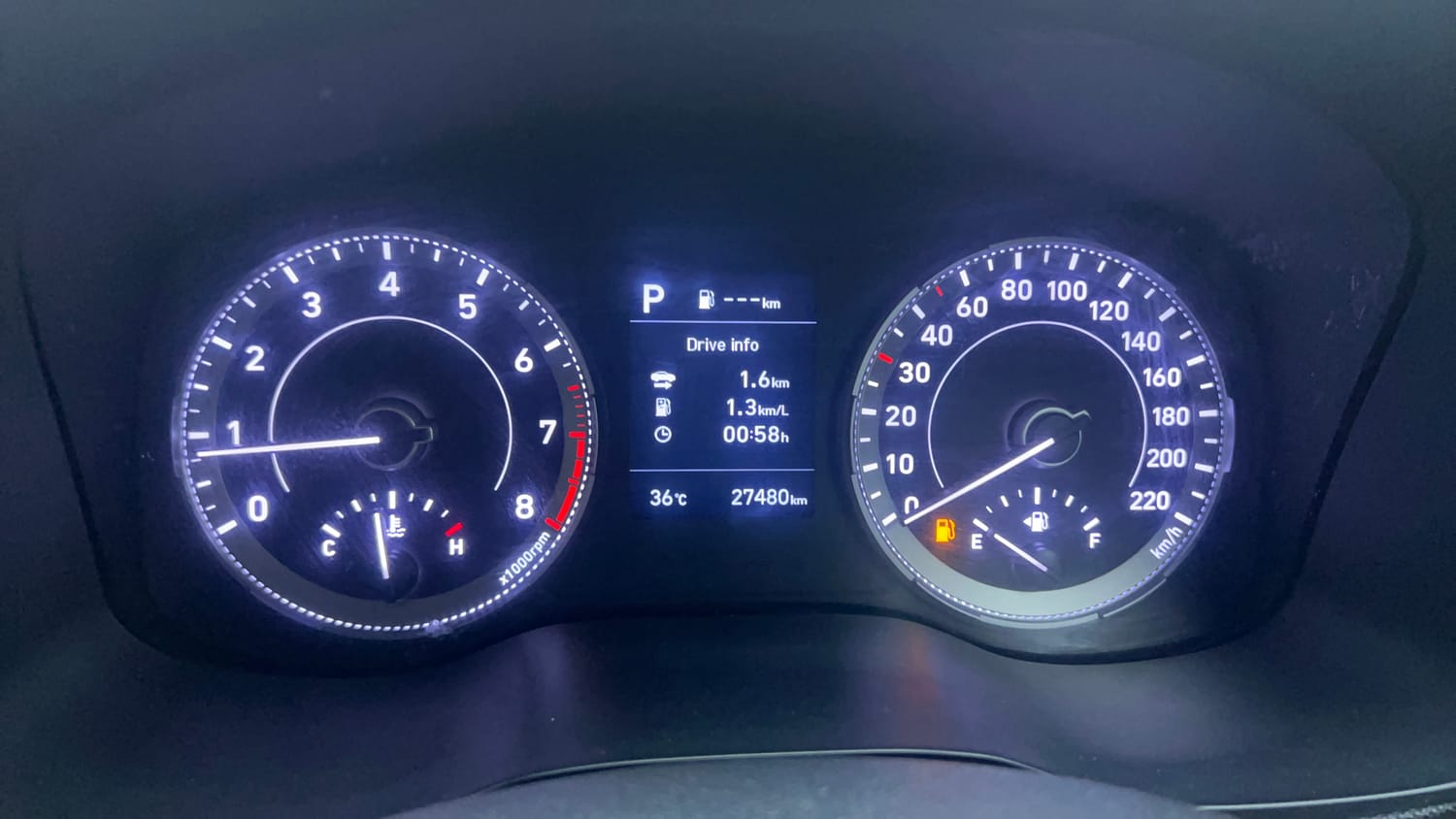 Used 2019 Hyundai Venue SX Plus 1.0 Turbo DCT Dual Tone Petrol Automatic interior CLUSTERMETER VIEW
