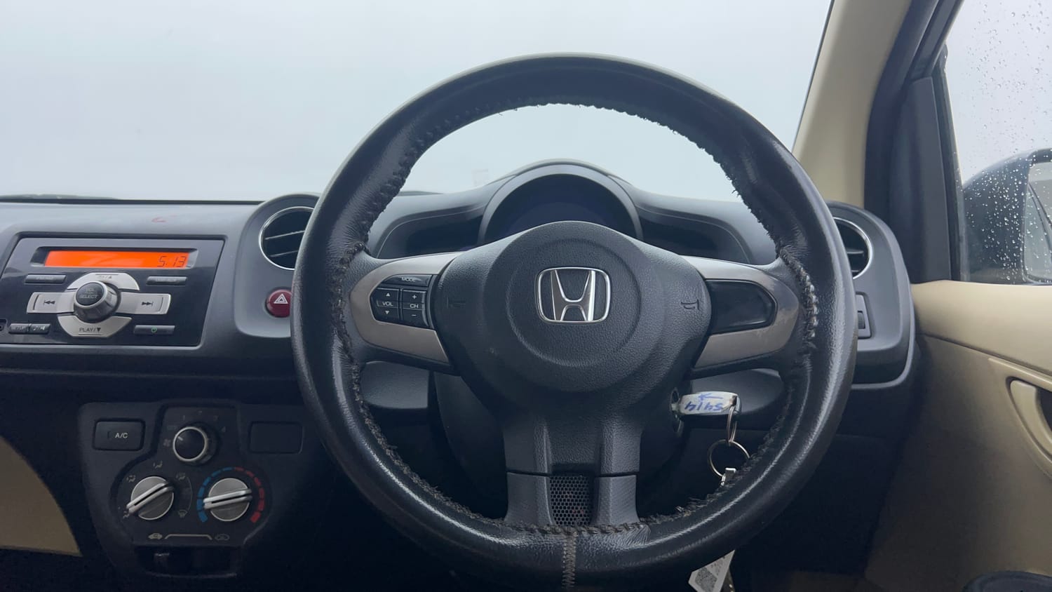 Used 2015 Honda Amaze 1.2 S i-VTEC Petrol Manual interior STEERING VIEW