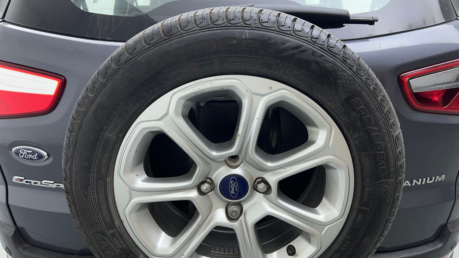 Used 2019 Ford EcoSport Titanium + 1.5L Ti-VCT AT Petrol Automatic tyres SPARE TYRE VIEW