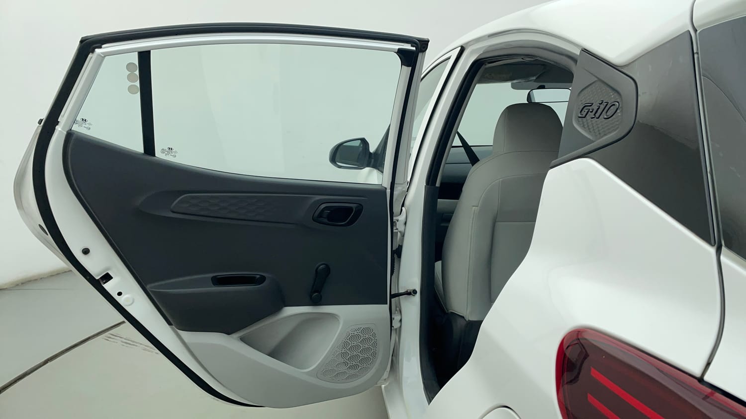 Used 2024 Hyundai Grand i10 Nios Era 1.2 Kappa Petrol Manual interior LEFT REAR DOOR OPEN VIEW