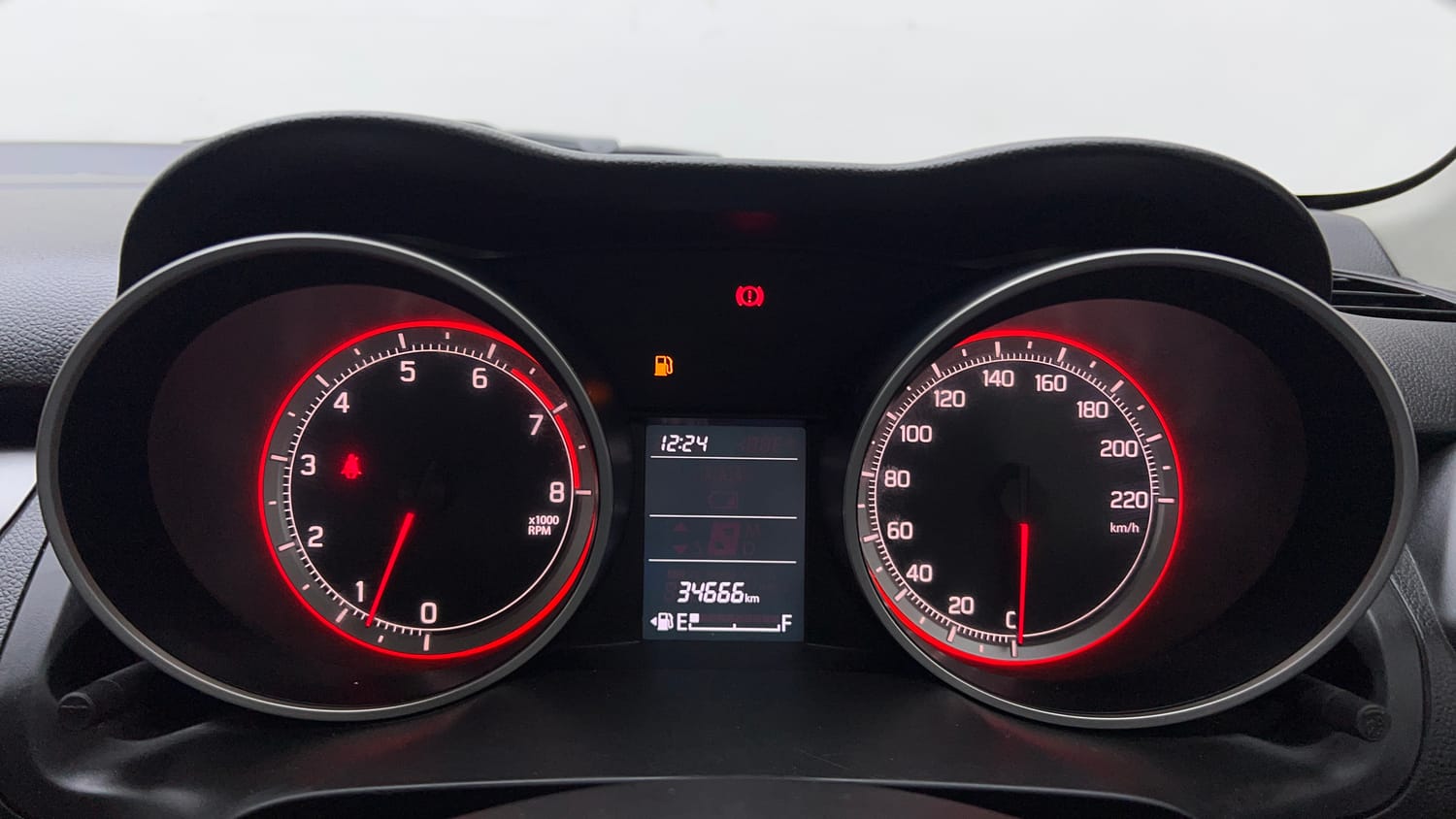 Used 2021 Maruti Suzuki Swift VXi Petrol Manual interior CLUSTERMETER VIEW