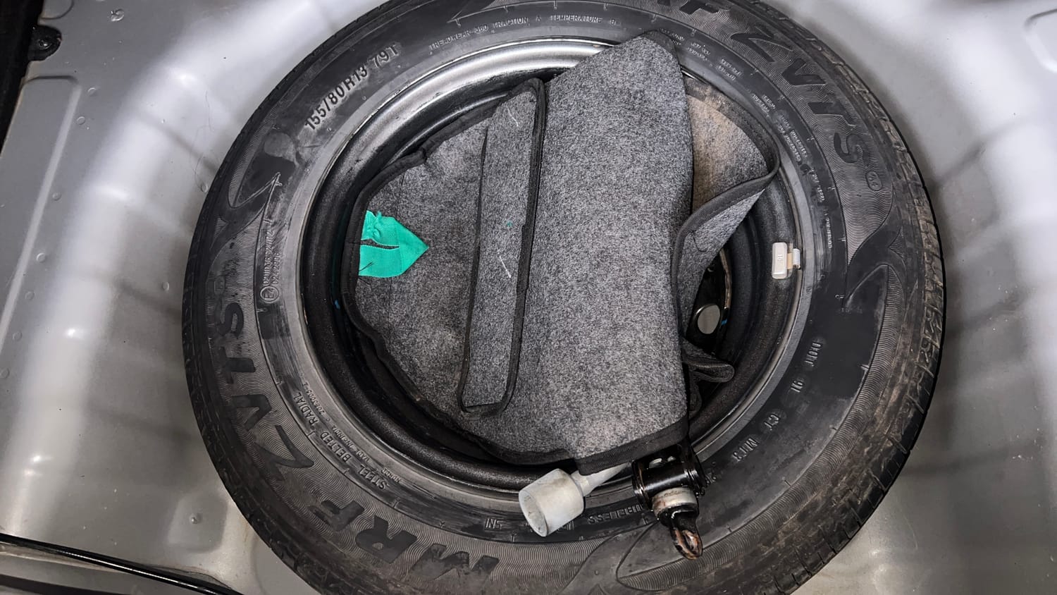 Used 2021 Hyundai Santro Sportz AMT Petrol Automatic tyres SPARE TYRE VIEW