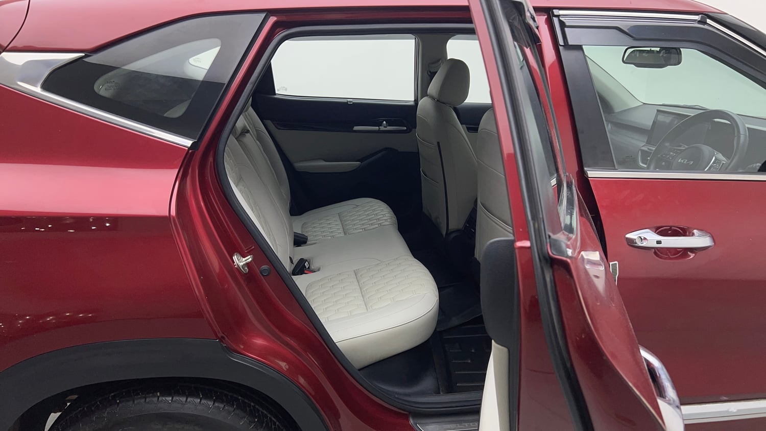 Used 2022 kia Seltos HTX 1.5 IVT Petrol Automatic interior RIGHT SIDE REAR DOOR CABIN VIEW