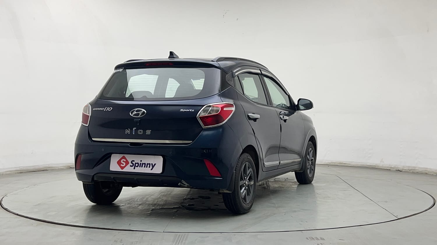Used 2022 Hyundai Grand i10 Nios Sportz 1.2 Kappa VTVT Petrol Manual exterior RIGHT REAR CORNER VIEW