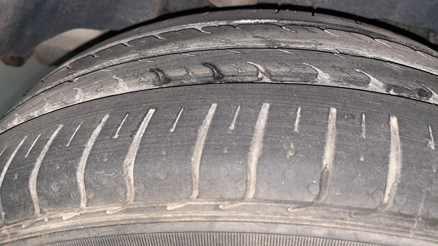 Used 2021 Ford Freestyle Titanium Plus 1.2 Ti-VCT Petrol Manual tyres RIGHT REAR TYRE TREAD VIEW
