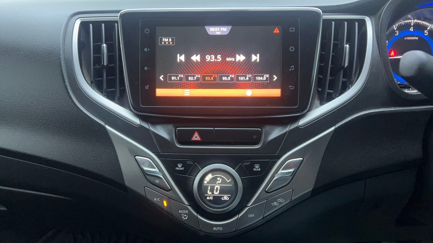 Used 2021 Maruti Suzuki Baleno Zeta Petrol Manual interior MUSIC SYSTEM & AC CONTROL VIEW