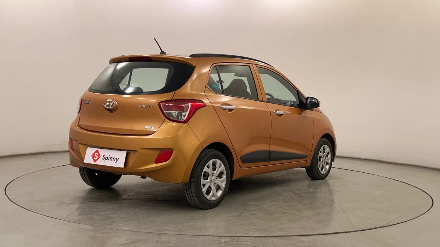 Used 2014 Hyundai Grand i10 Sportz 1.2 Kappa VTVT Petrol Manual exterior RIGHT REAR CORNER VIEW