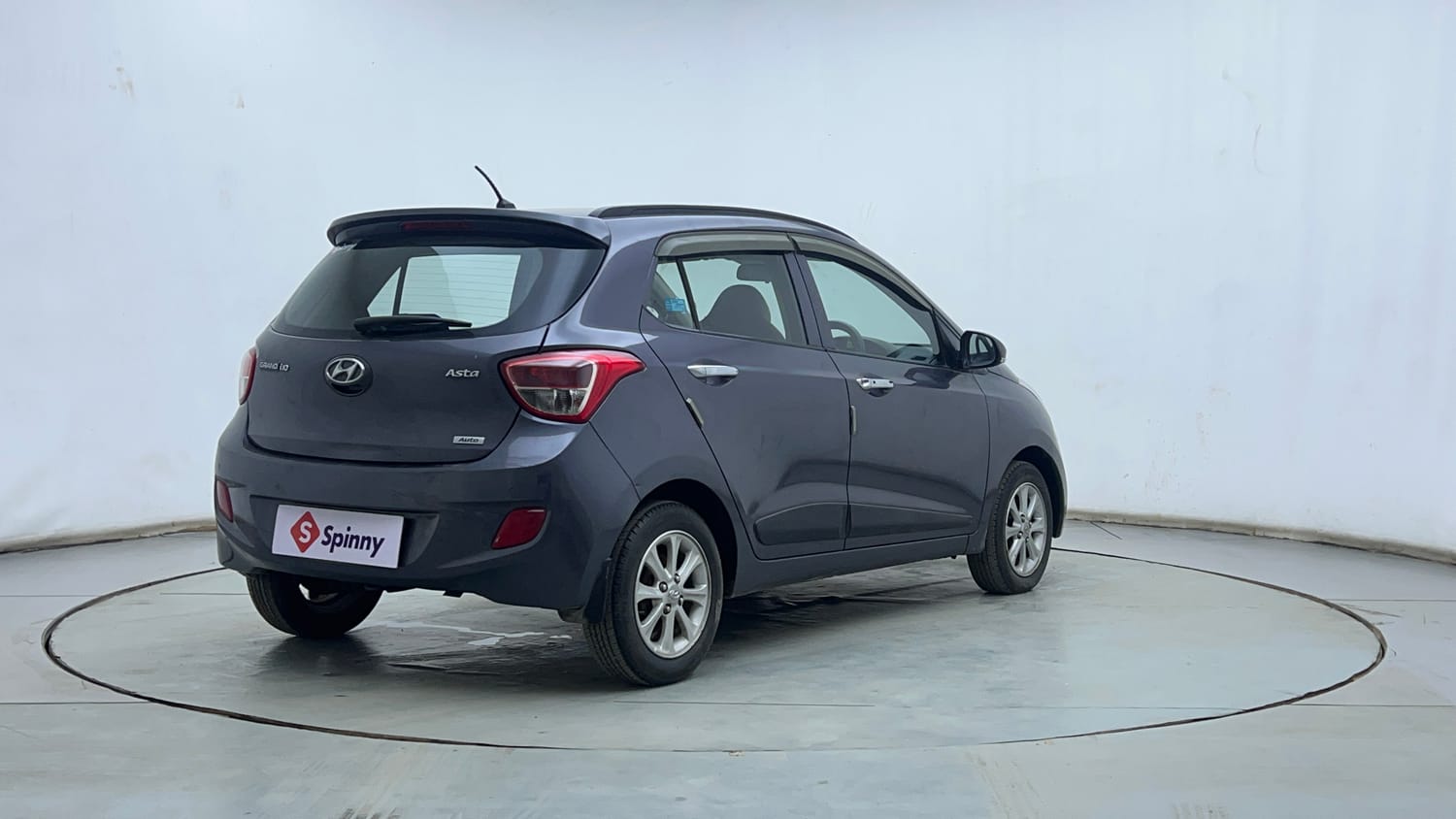 Used 2014 Hyundai Grand i10 Asta AT 1.2 Kappa VTVT Petrol Automatic exterior RIGHT REAR CORNER VIEW