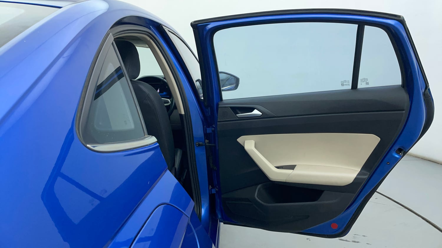 Used 2023 Volkswagen Virtus Topline 1.0 TSI MT Petrol Manual interior RIGHT REAR DOOR OPEN VIEW