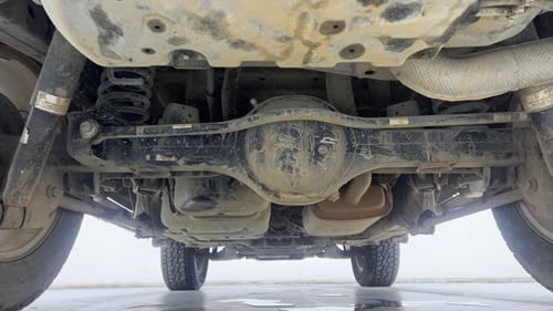 Used 2022 mahindra Thar LX Hard Top Diesel AT 4WD Diesel Automatic extra REAR UNDERBODY VIEW (TAKEN FROM REAR)
