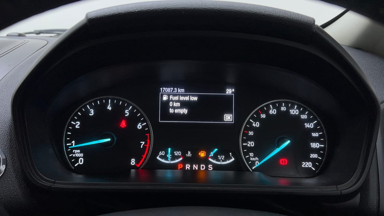 Used 2019 Ford EcoSport Titanium + 1.5L Ti-VCT AT Petrol Automatic interior CLUSTERMETER VIEW