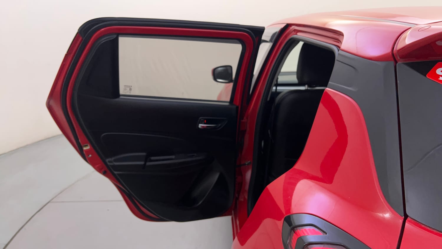 Used 2019 Maruti Suzuki Swift VXi AMT Petrol Automatic interior LEFT REAR DOOR OPEN VIEW